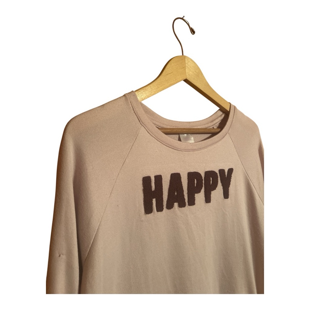 Secret Treasures “Happy” Purple Pullover Sleep Top Women’s Size Large - Picture 2 of 4